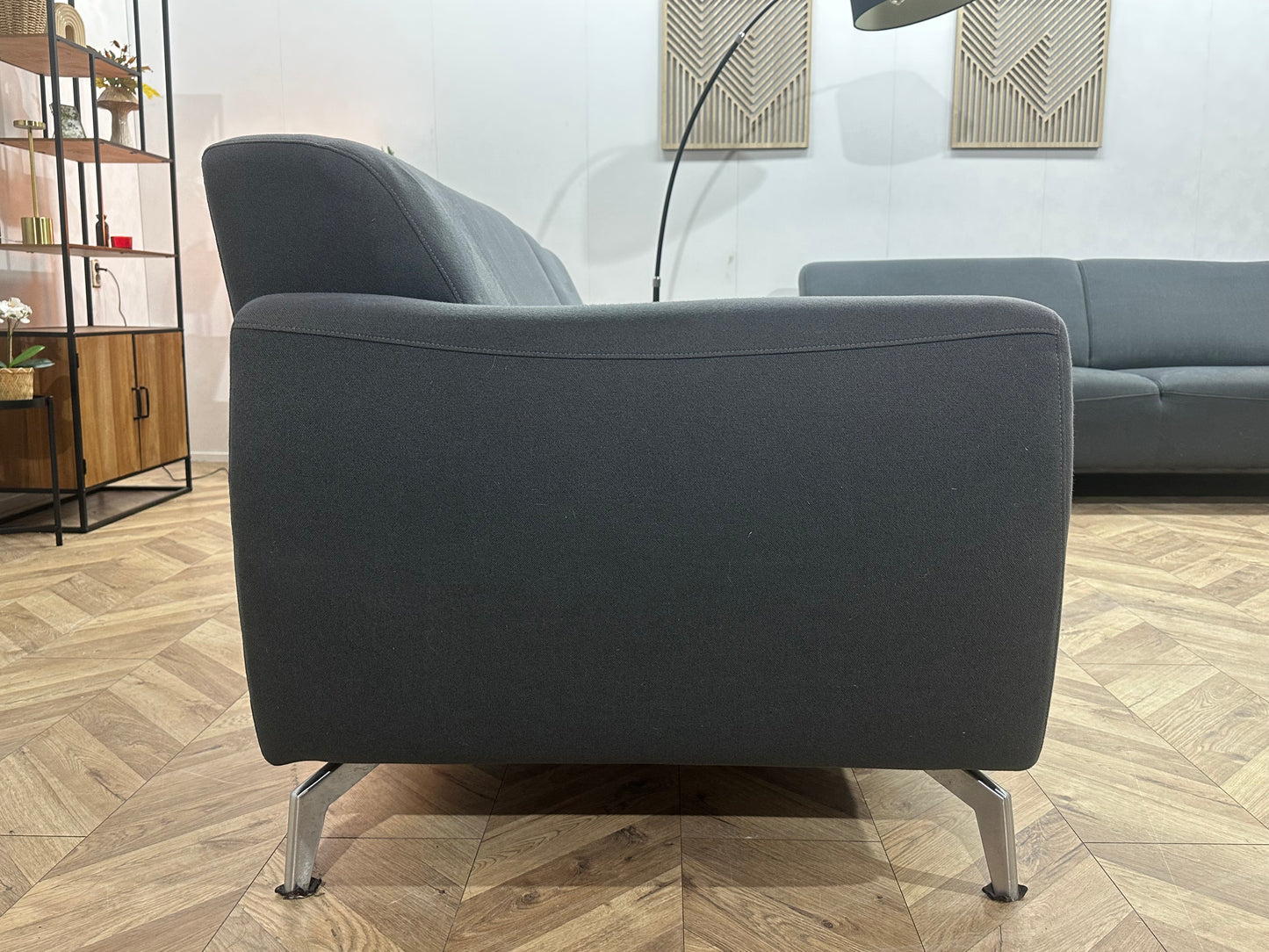 H&H Antraciet Banken Set ~ Vaste Kussens