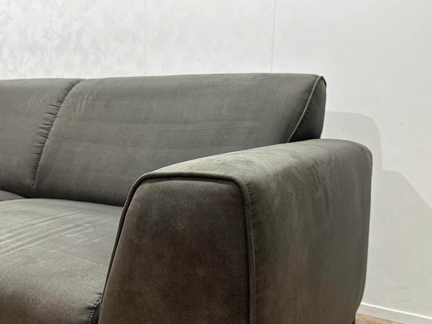 Antraciet Suède Stoffen Hoekbank