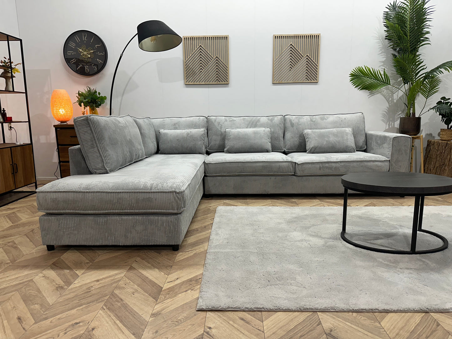 Hoekbank Amsterdam Ribstof