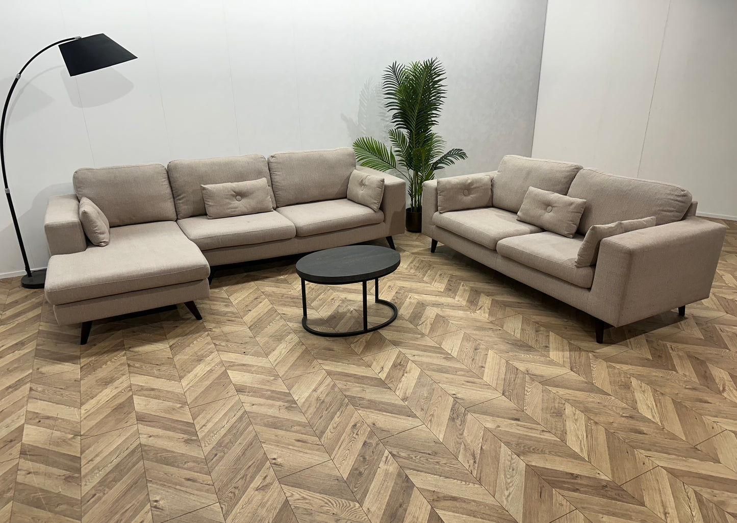 Umix Licht Grijze Banken Set ~ Losse Kussens Met Afneembare Hoezen