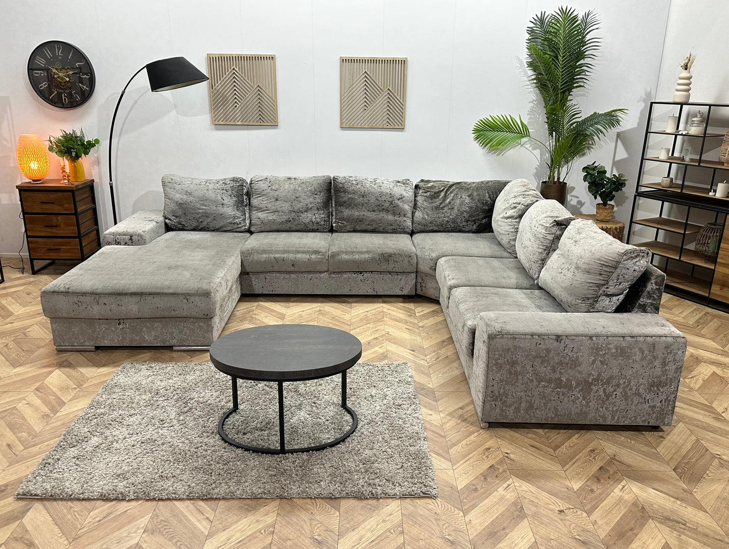 Grijze Velvet U Bank ~ Inruilvoordeel