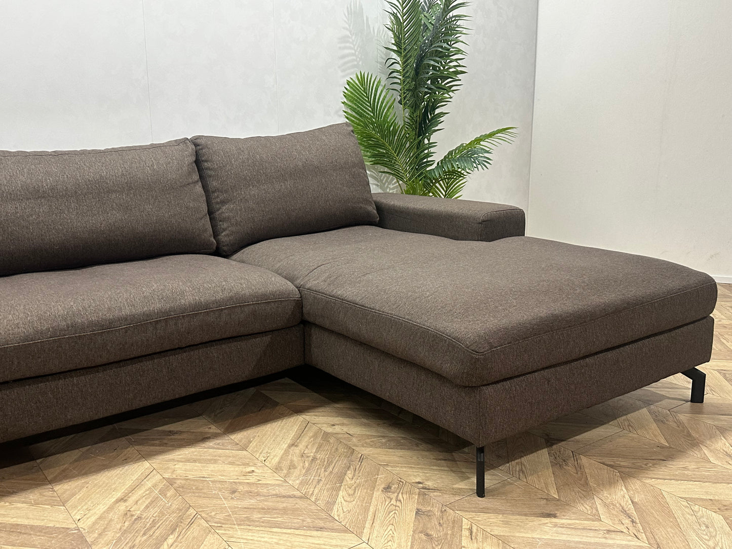 Montèl Bruine Hoekbank ~ Losse Kussens Met Afneembare Hoezen