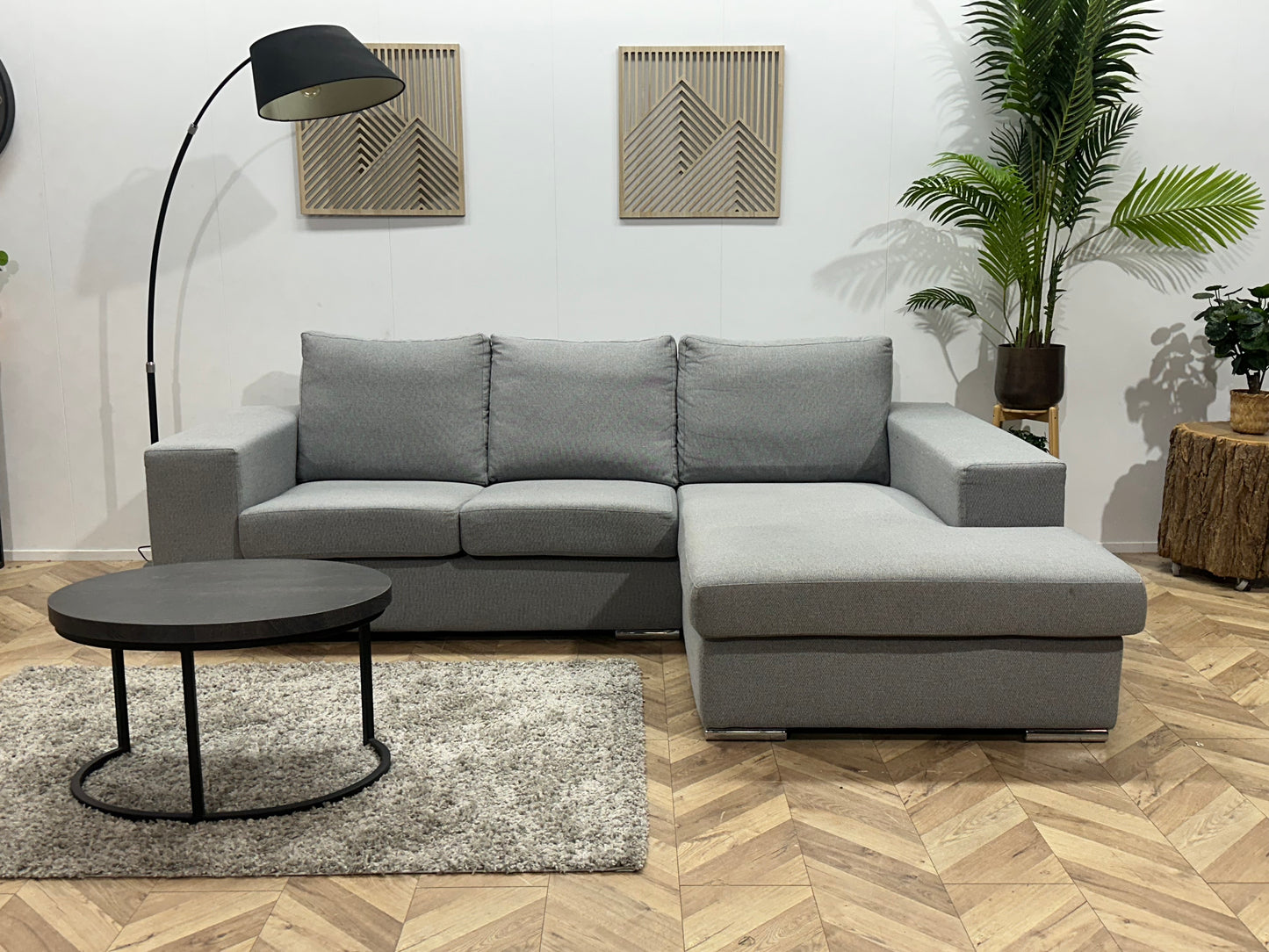 Licht Grijze Hoekbank ~ Losse Kussens Met Afneembare Hoezen