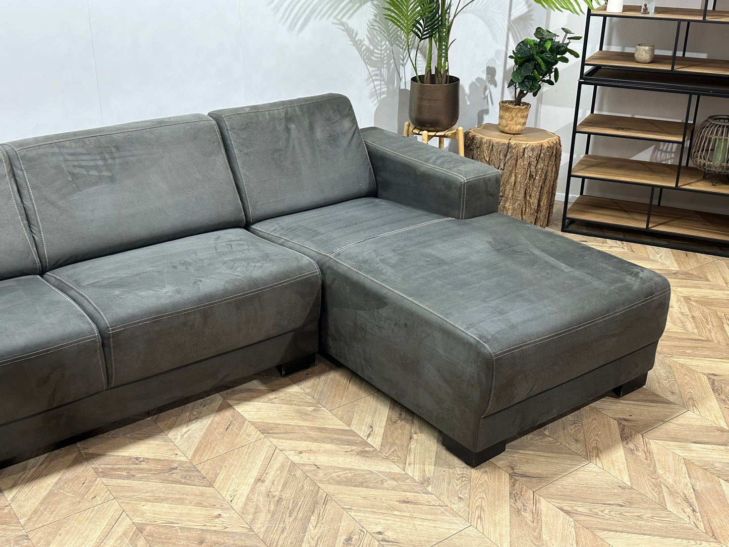 Antraciet Suède Stoffen U Bank ~ Vaste Kussens