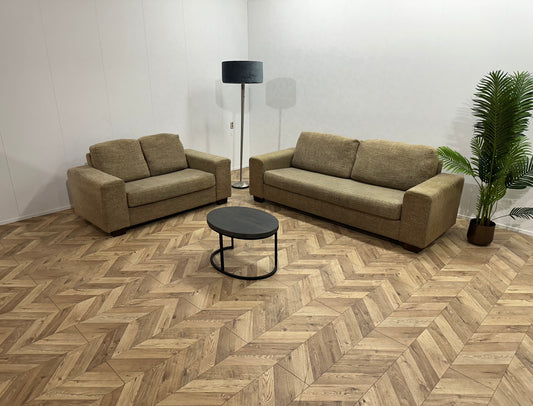 Beige Banken Set ~ Losse Kussens Met Afneembare Hoezen