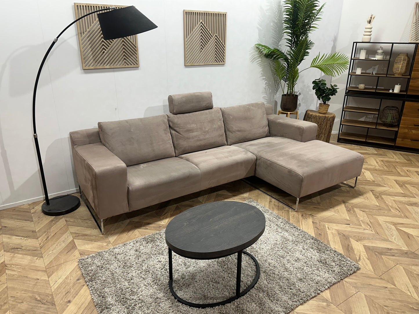 Montèl Licht Bruine Hoekbank ~ Nieuwstaat