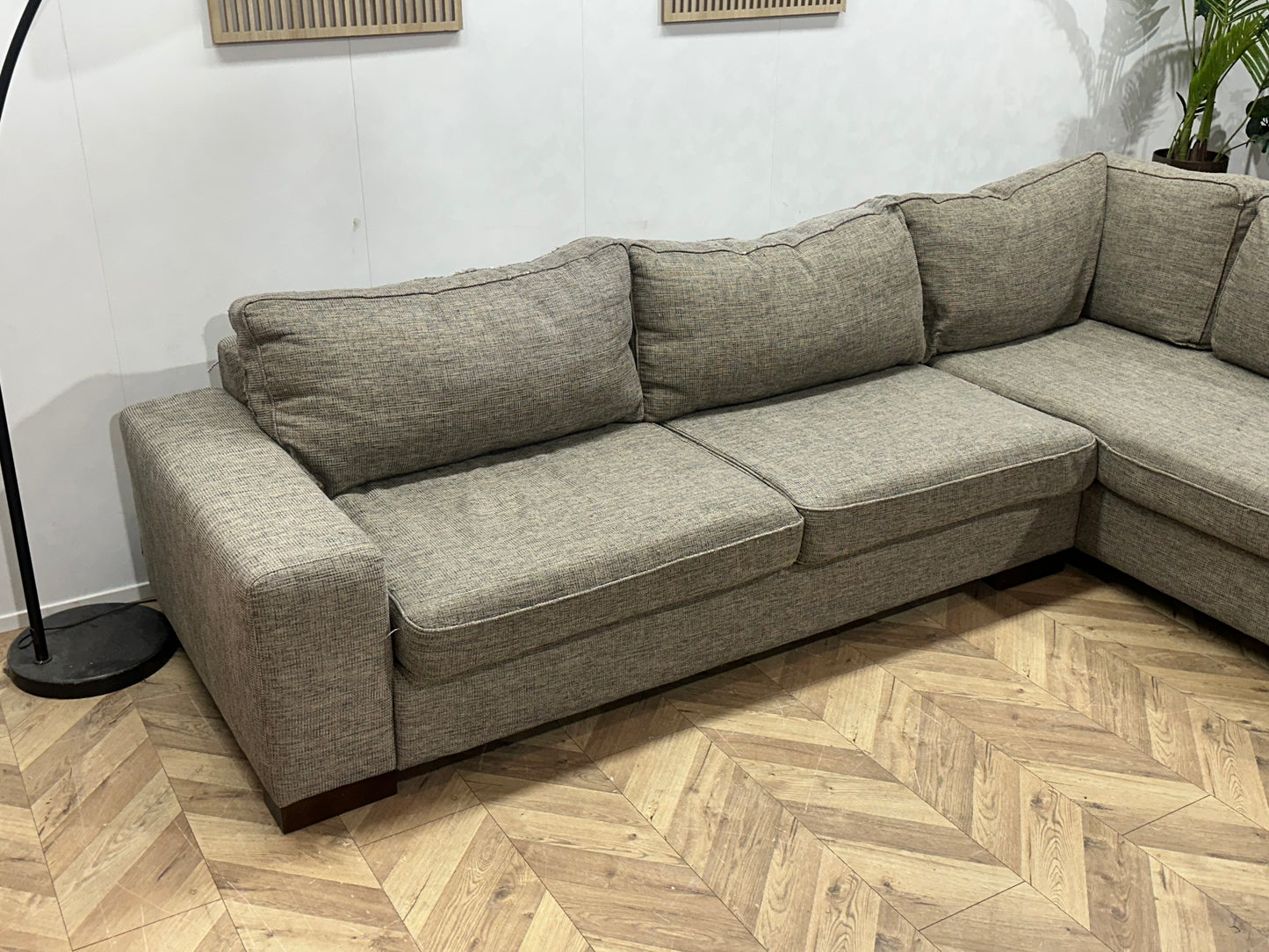 Goossens Grijze Hoekbank ~ Losse Kussens Met Afneembare Hoezen