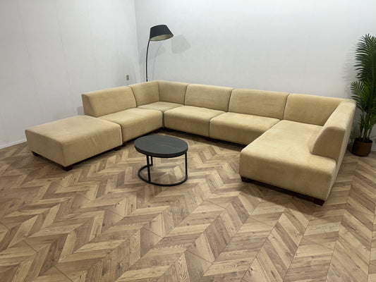 Montèl Beige Ruime U Bank ~ Vaste Kussens