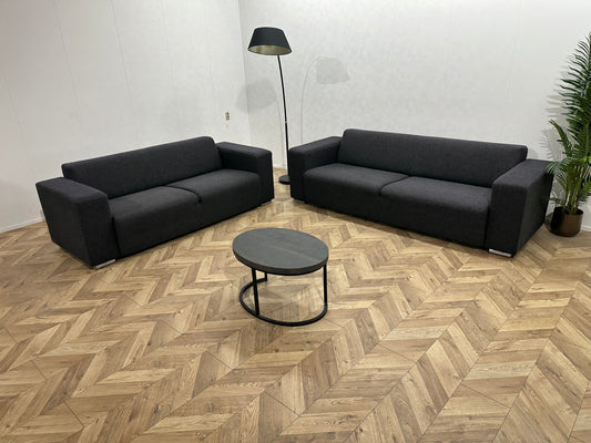 Antraciet Banken Set ~ Vaste Kussens