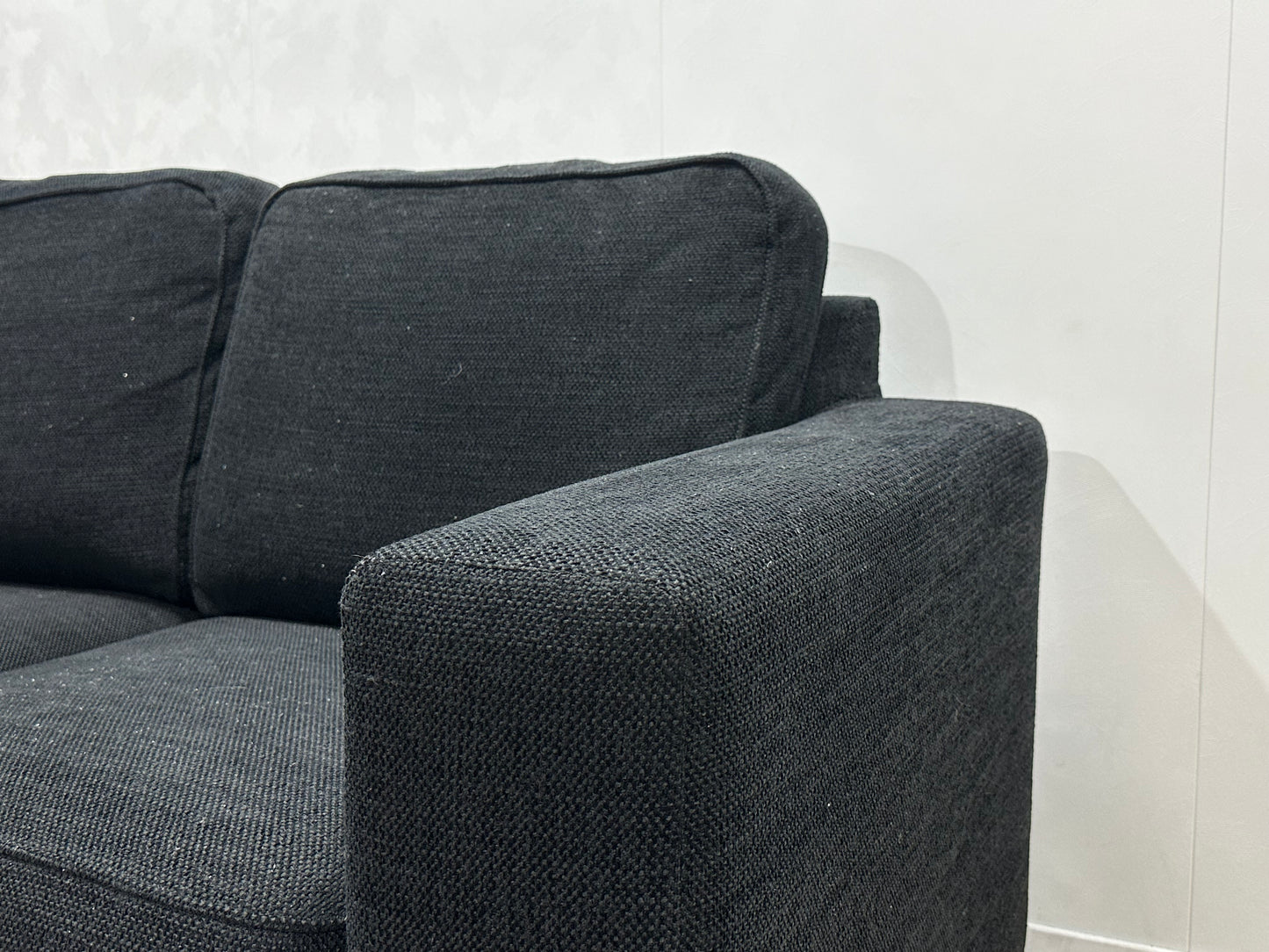 Zwart Hoekbank ~ Losse Kussens Met Afneembare Hoezen