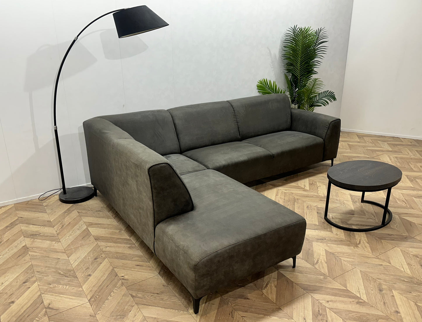 Antraciet Suède Stoffen Hoekbank