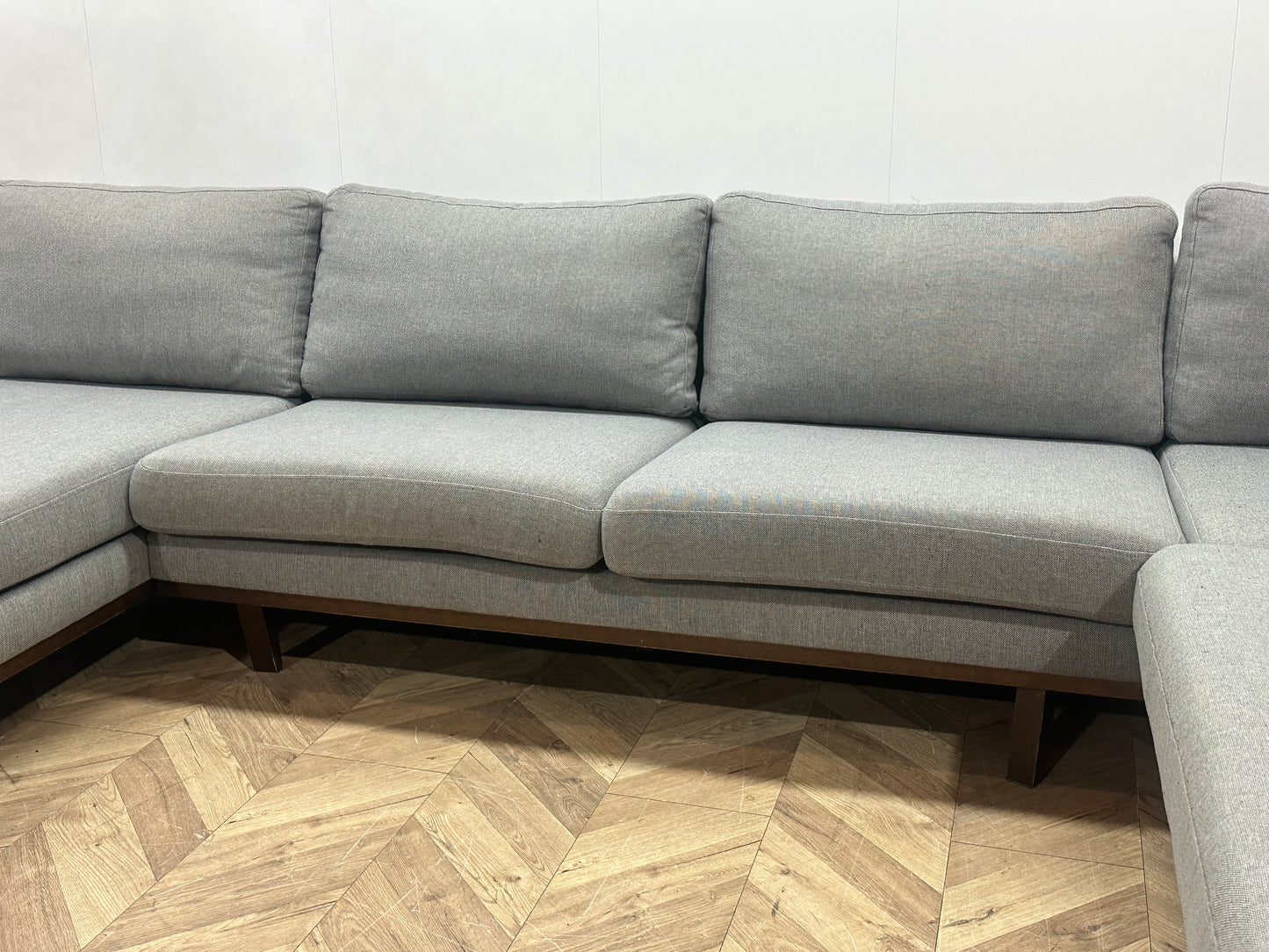 Licht Grijze U Bank ~ Losse Kussens Met Afneembare Hoezen