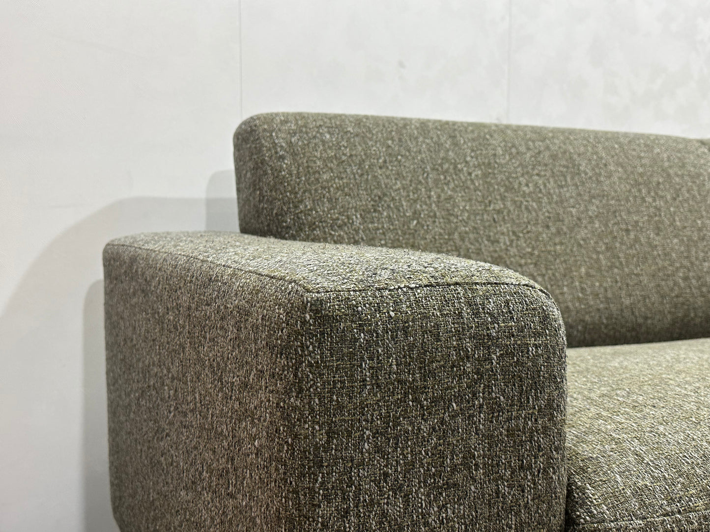 Grijze Hoekbank ~ Vaste Kussens