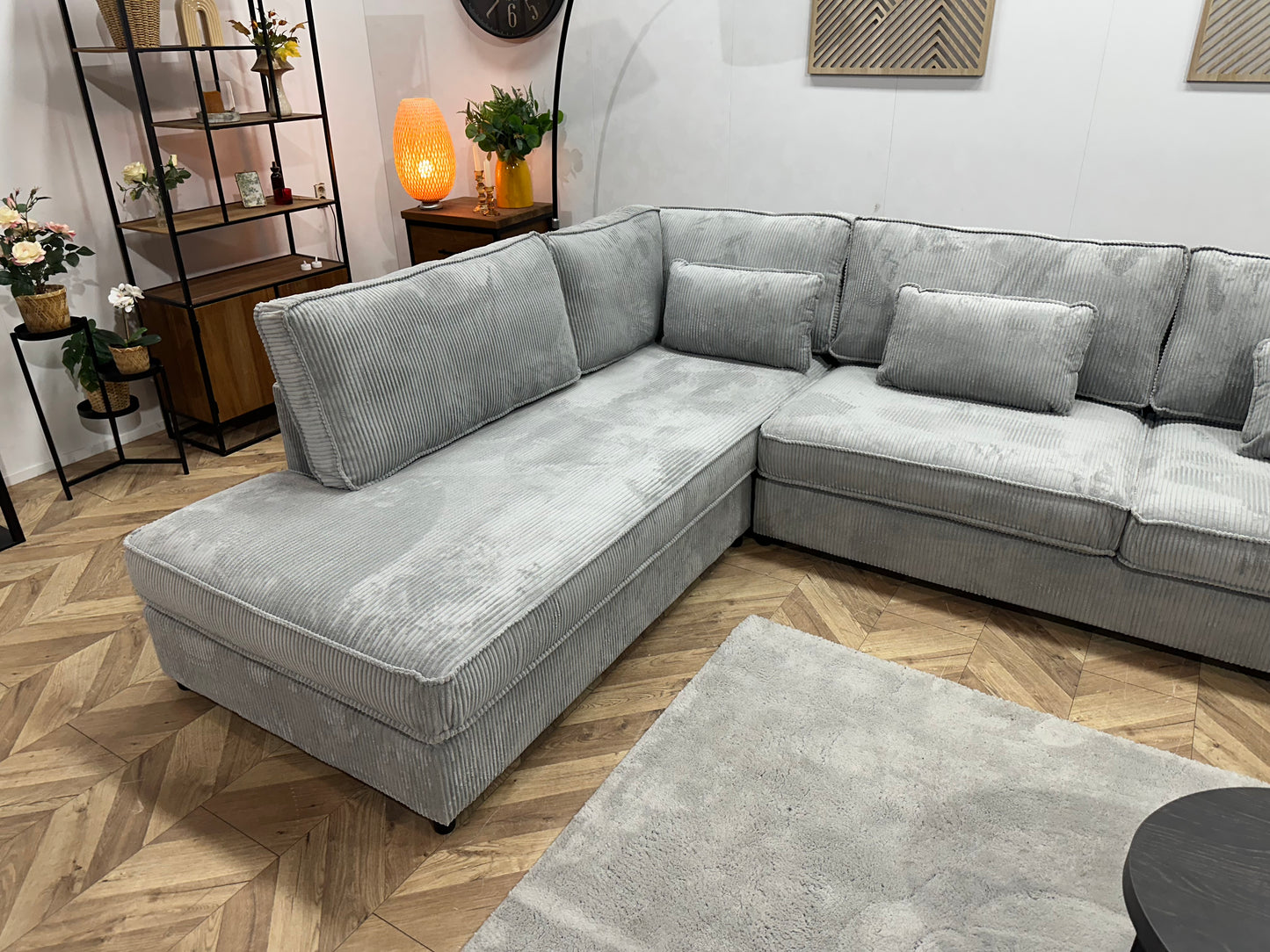 Hoekbank Amsterdam Ribstof