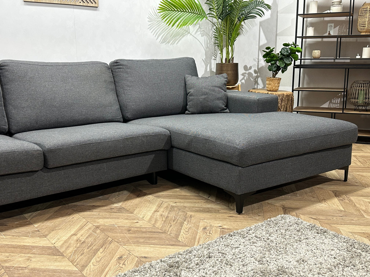 Antraciet U Bank ~ Losse Kussens Met Afneembare Hoezen