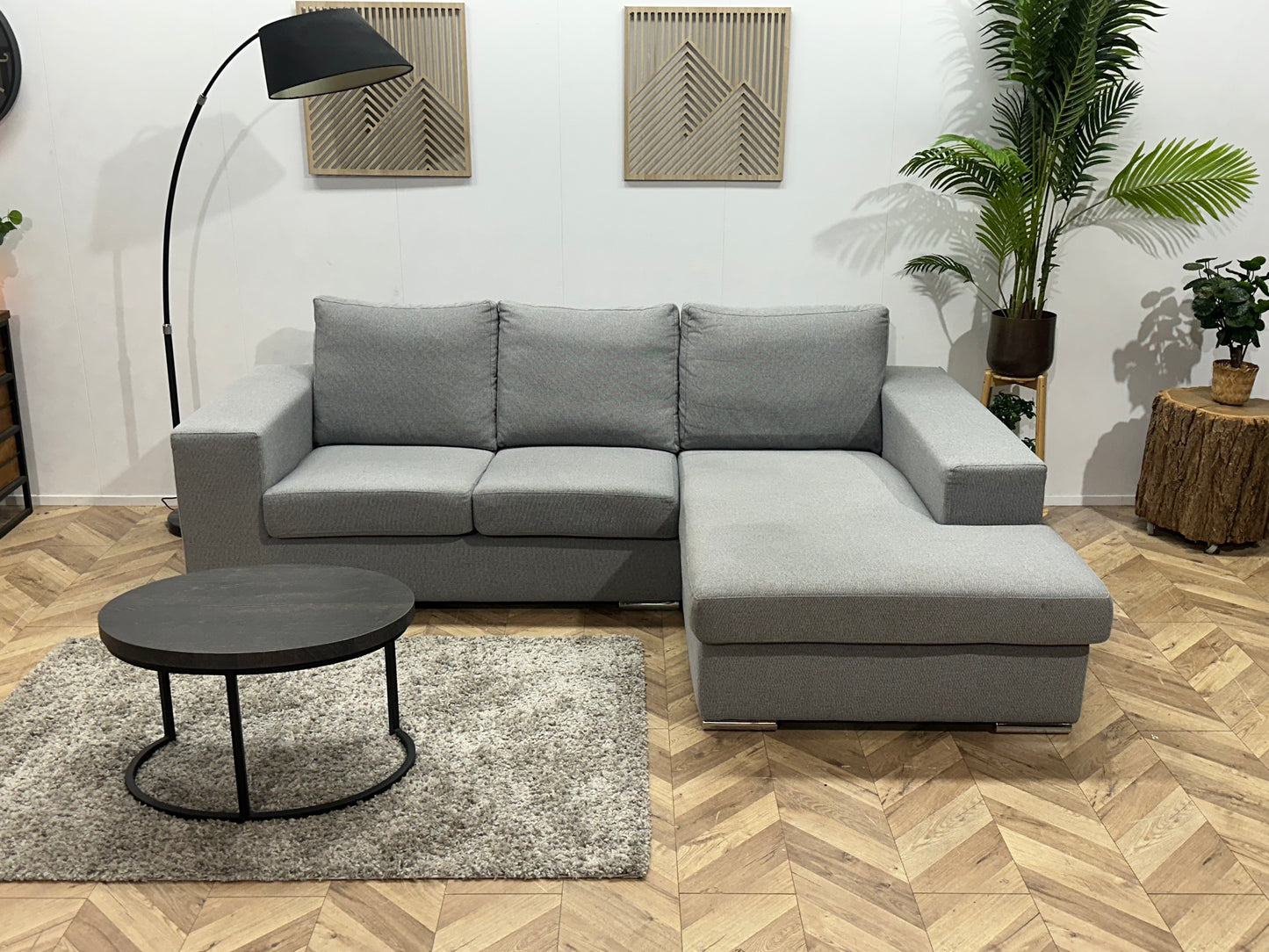 Licht Grijze Hoekbank ~ Losse Kussens Met Afneembare Hoezen