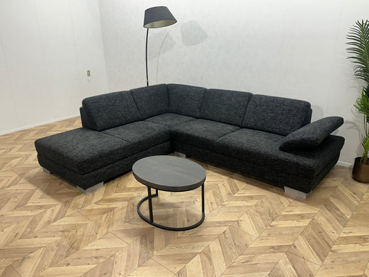 Antraciet Hoekbank ~ Verstelbare Armsteun