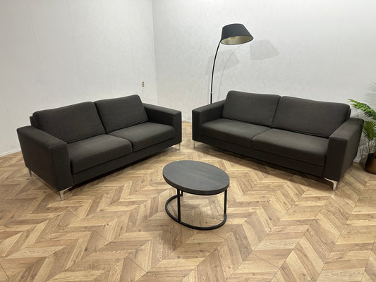 Antraciet Banken Set ~ Vaste Kussens