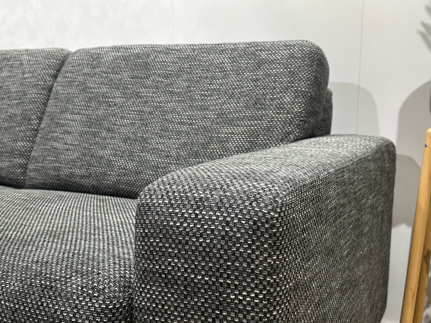 Montèl Antraciet Hoekbank ~ Vaste Kussens