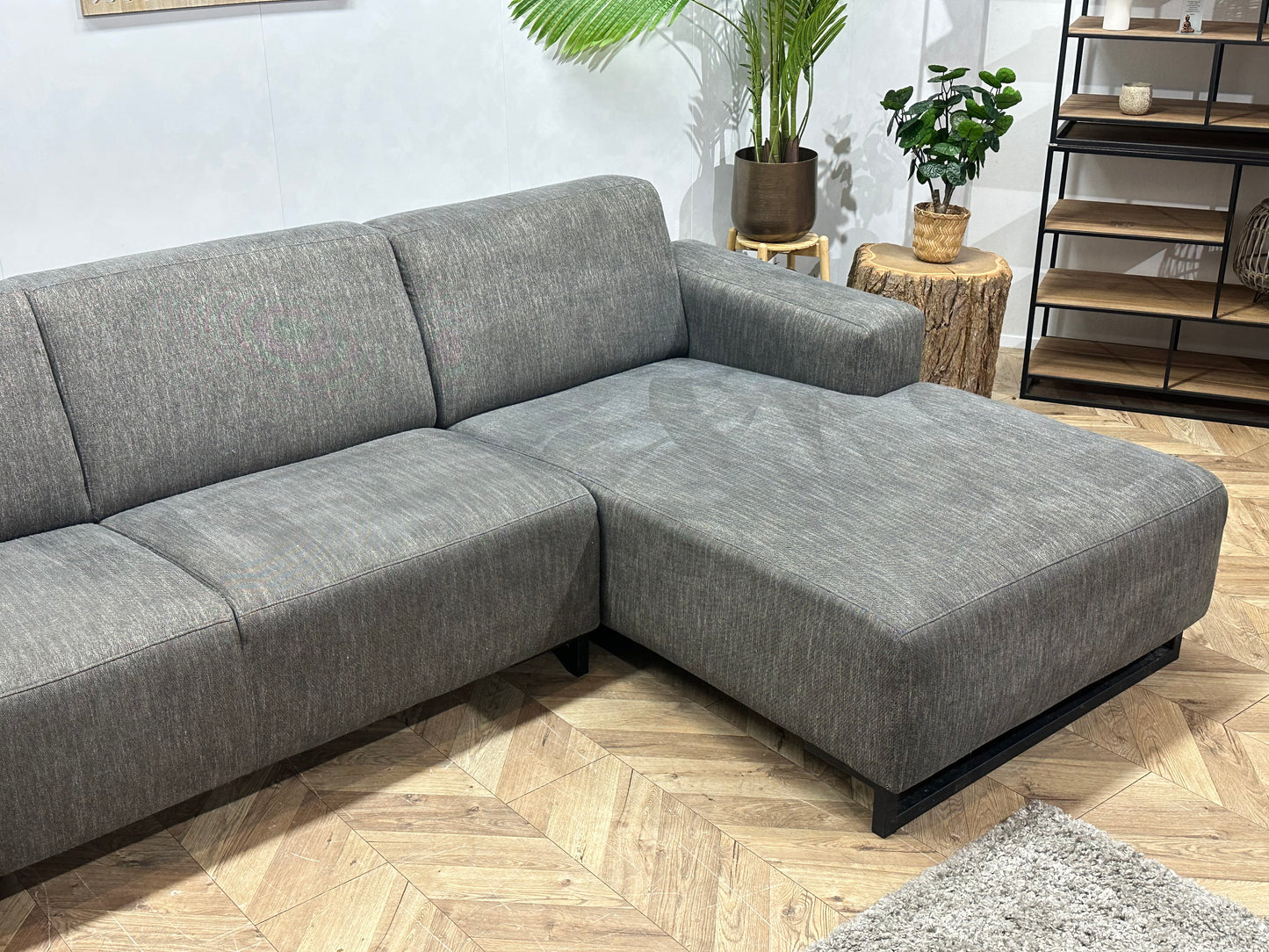 Grijze U Bank ~ Vaste Kussens