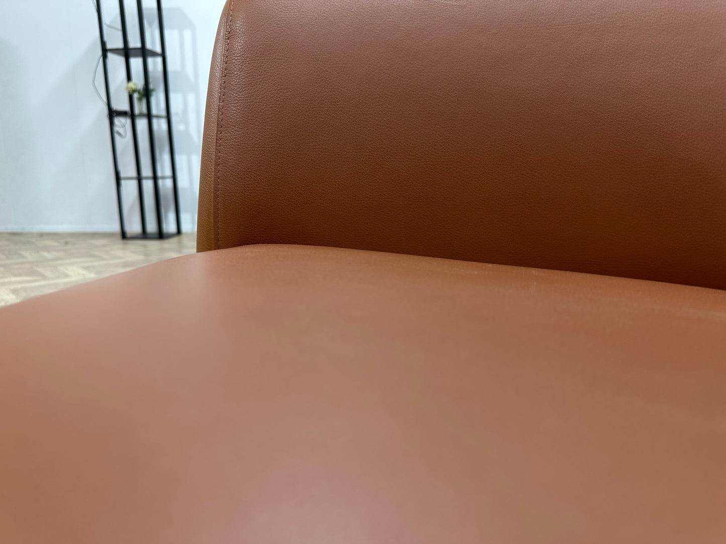 Licht Bruine Echt Lederen Stoelen Set