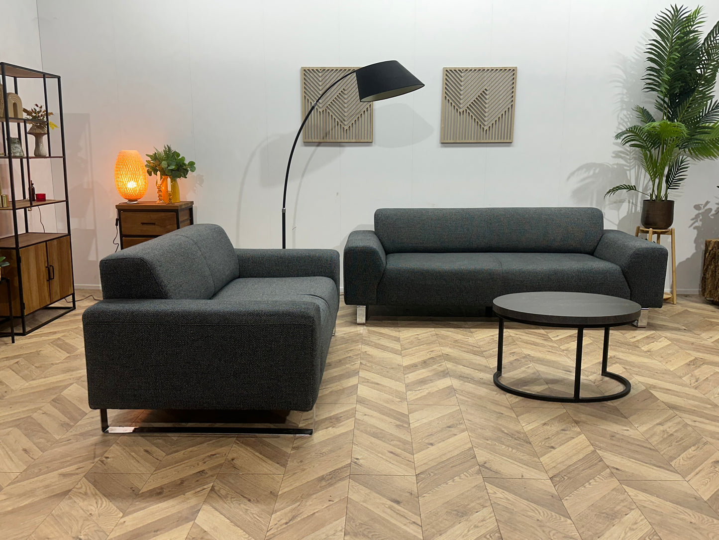 Montèl Grijze Banken Set ~ Vaste Kussens