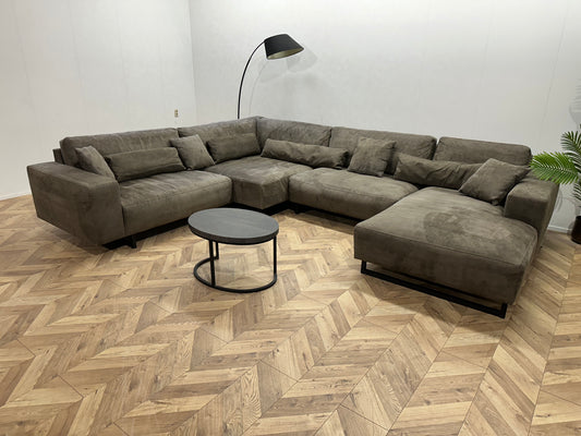 Suède Leather Look Leger Groene U Bank