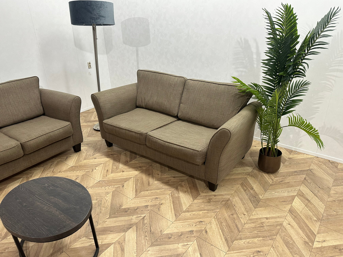 Licht Bruine Banken Set ~ Losse Kussens Met Afneembare Hoezen