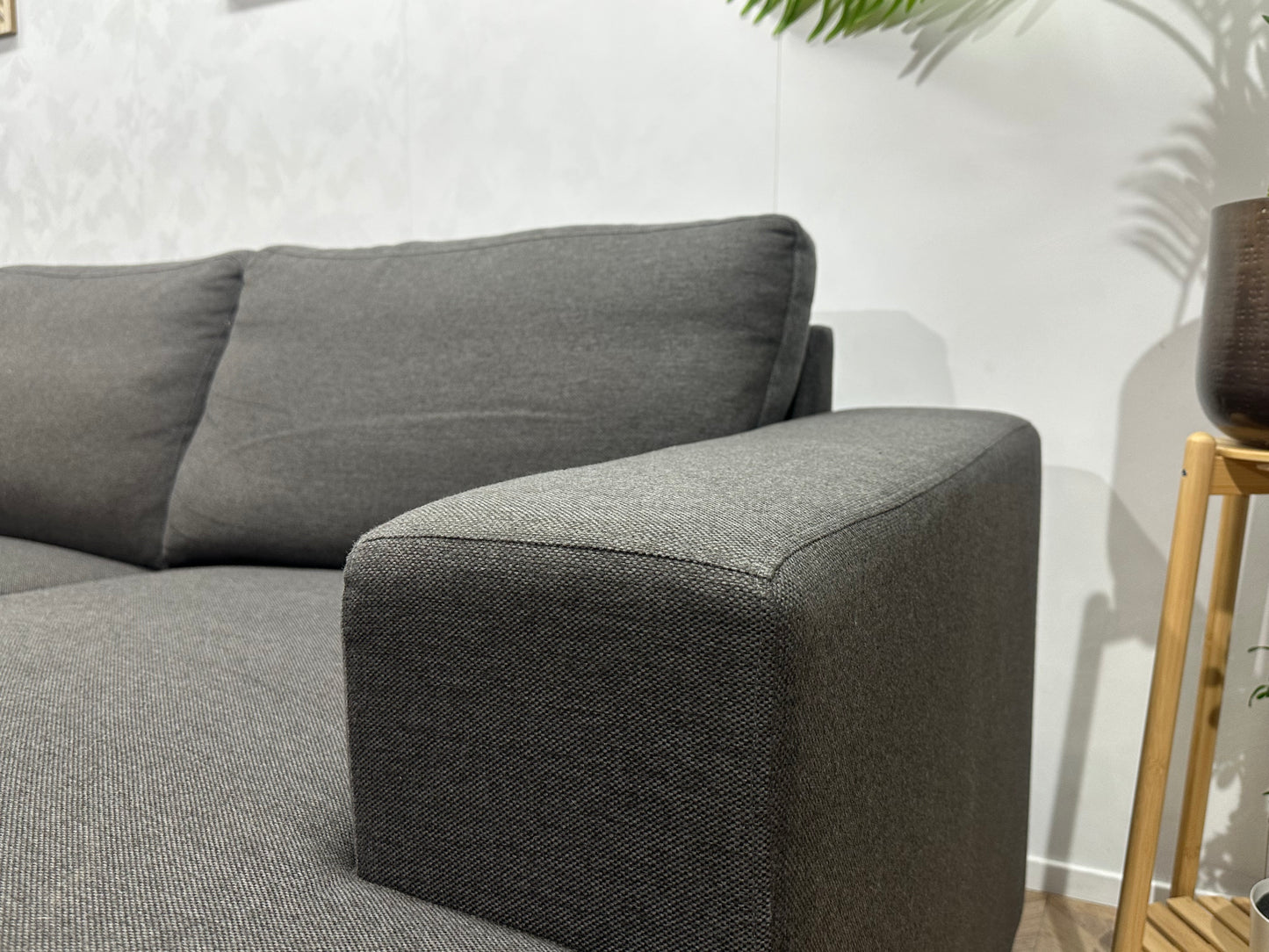 Grijze U Bank ~ Losse Rugkussens Met Afneembare Hoezen