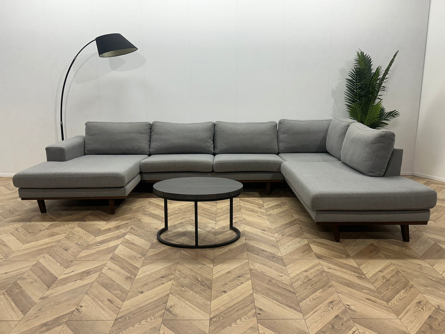 Licht Grijze U Bank ~ Losse Kussens Met Afneembare Hoezen