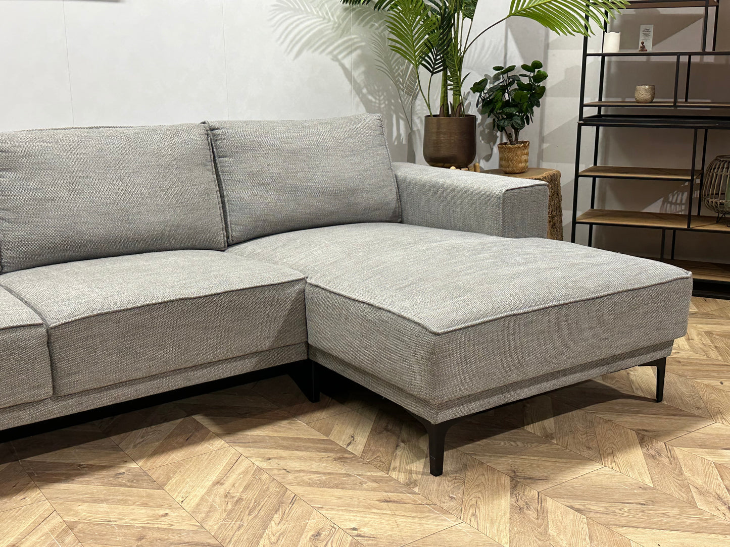 Licht Grijze U Bank ~ Losse Rugkussens Met Afneembare Hoezen