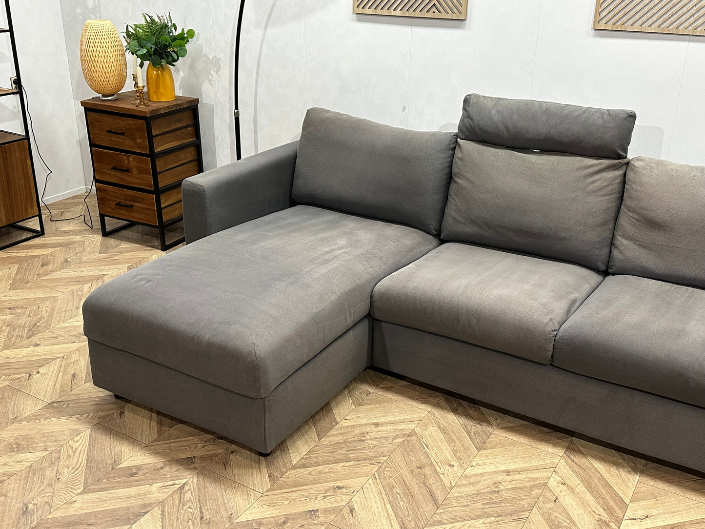 Grijze Hoekbank ~ Opbergruimte ~ Inruilvoordeel