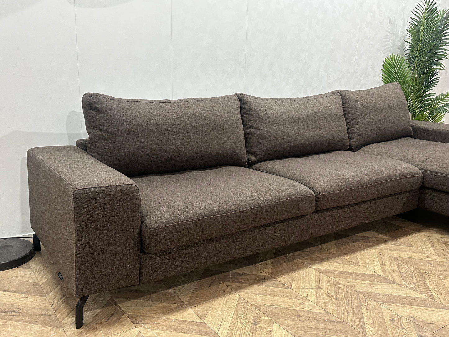 Montèl Bruine Hoekbank ~ Losse Kussens Met Afneembare Hoezen