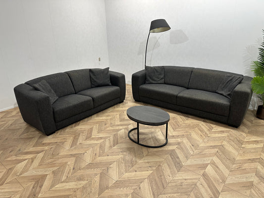 Antraciet Banken Set ~ Vaste Kussens