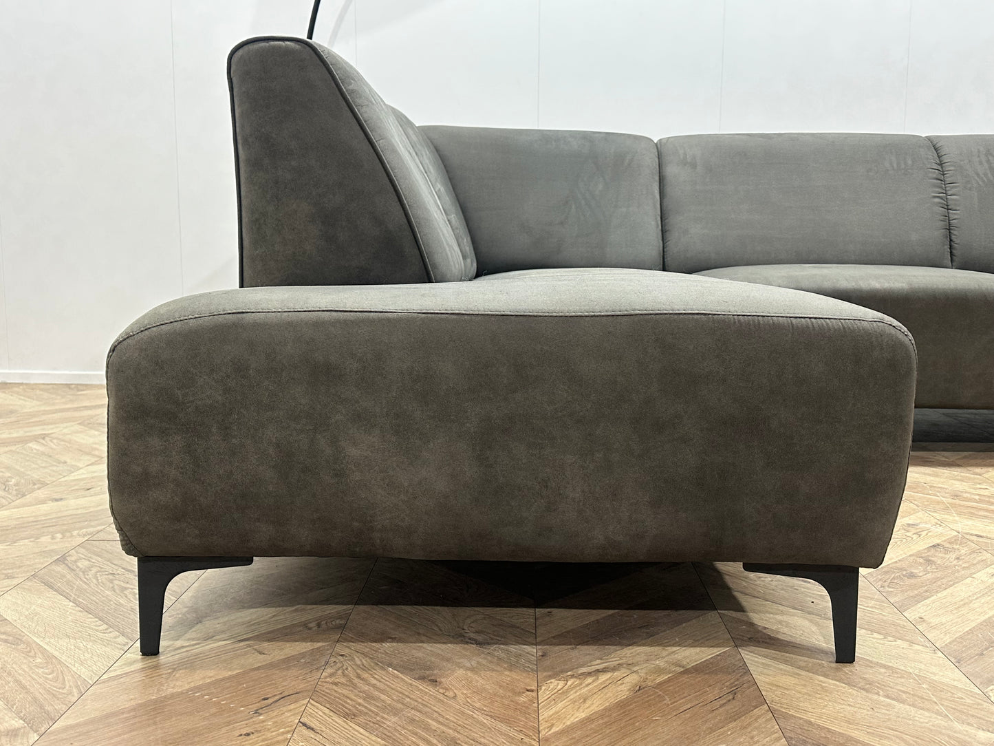 Antraciet Suède Stoffen Hoekbank