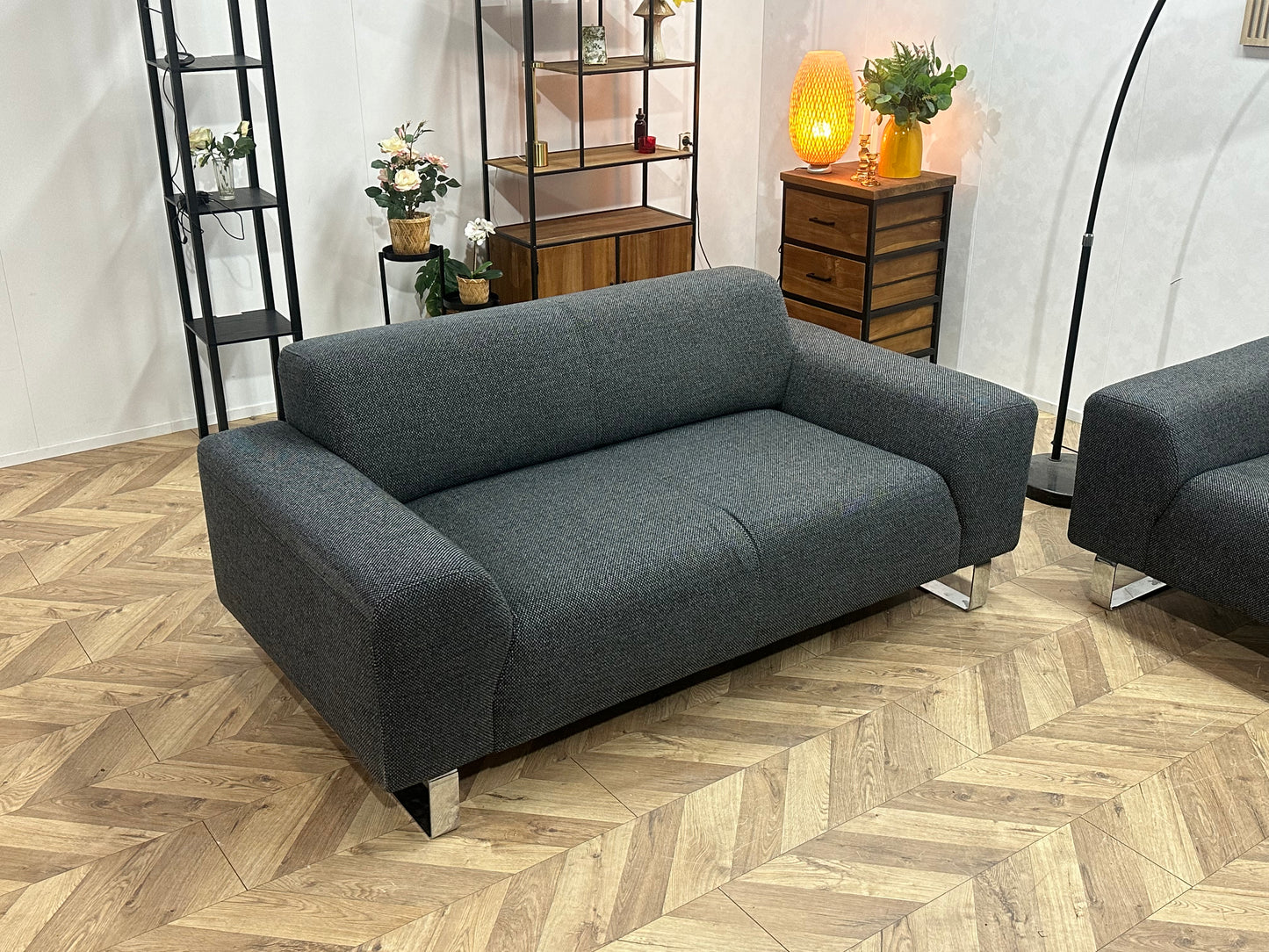 Montèl Grijze Banken Set ~ Vaste Kussens