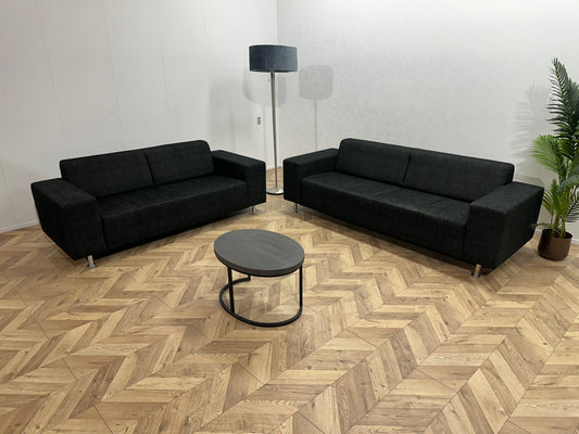 Antraciet Banken Set ~ Vaste Kussens
