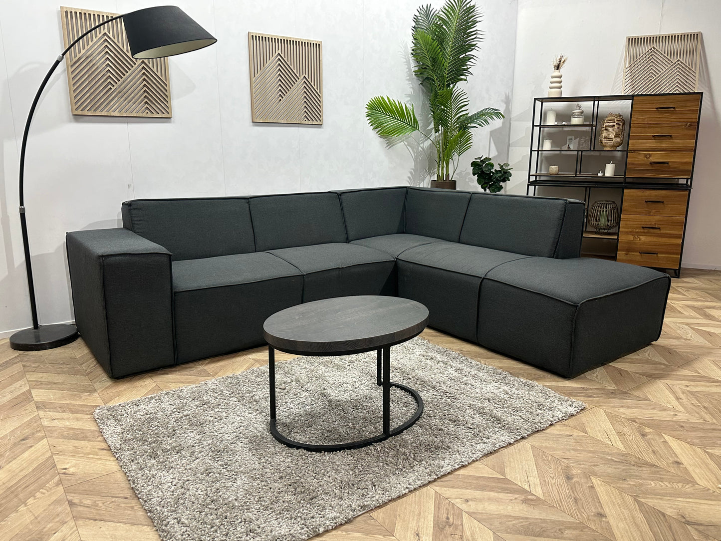 Antraciet Hoekbank ~ Inruilvoordeel