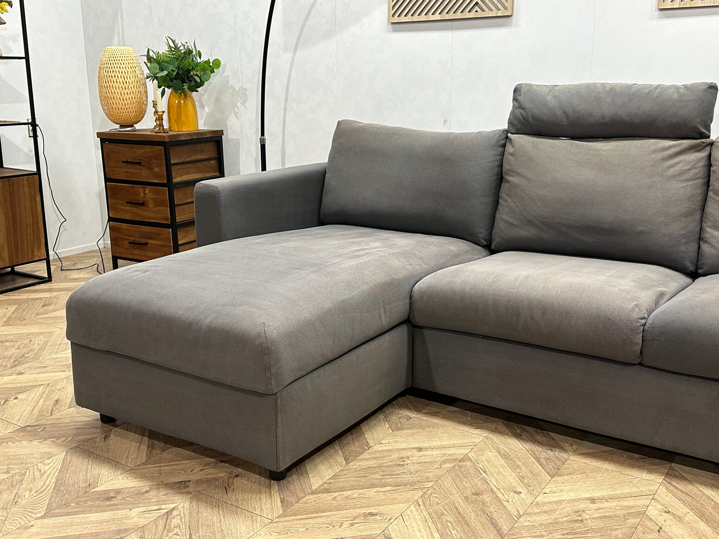 Grijze Hoekbank ~ Opbergruimte ~ Inruilvoordeel