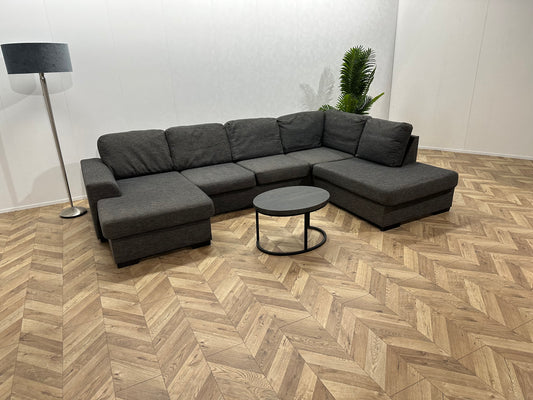 Antraciet U Bank ~ Losse Kussens Met Afneembare Hoezen