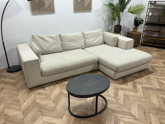 Crème Hoekbank ~ Losse Kussens Met Afneembare Hoezen