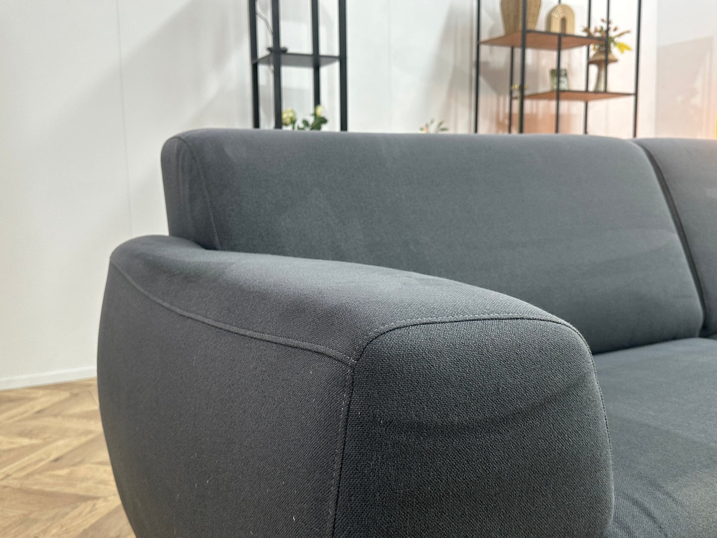 H&H Antraciet Banken Set ~ Vaste Kussens