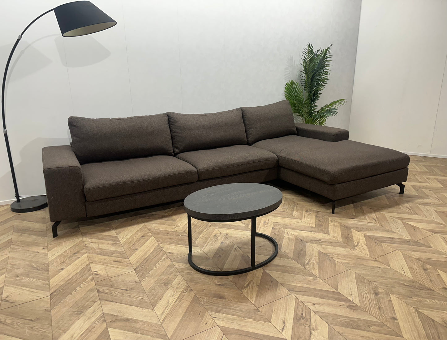 Montèl Bruine Hoekbank ~ Losse Kussens Met Afneembare Hoezen