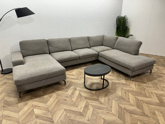 Licht Grijze U Bank ~ Losse Kussens Met Afneembare Hoezen