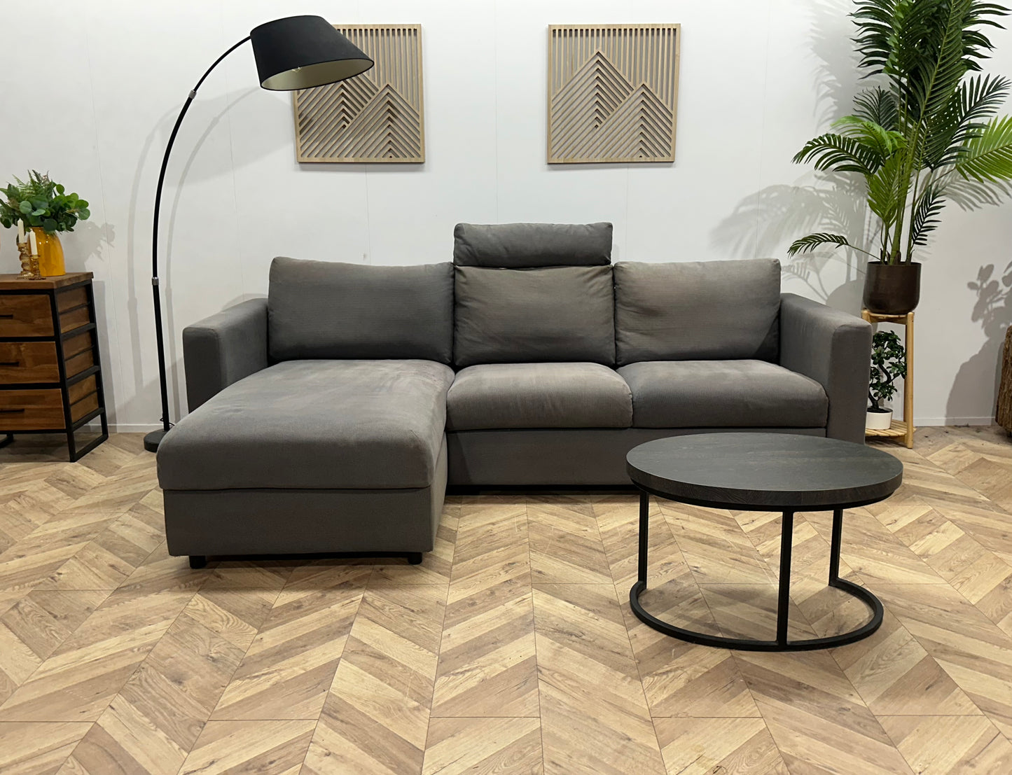 Grijze Hoekbank ~ Opbergruimte ~ Inruilvoordeel