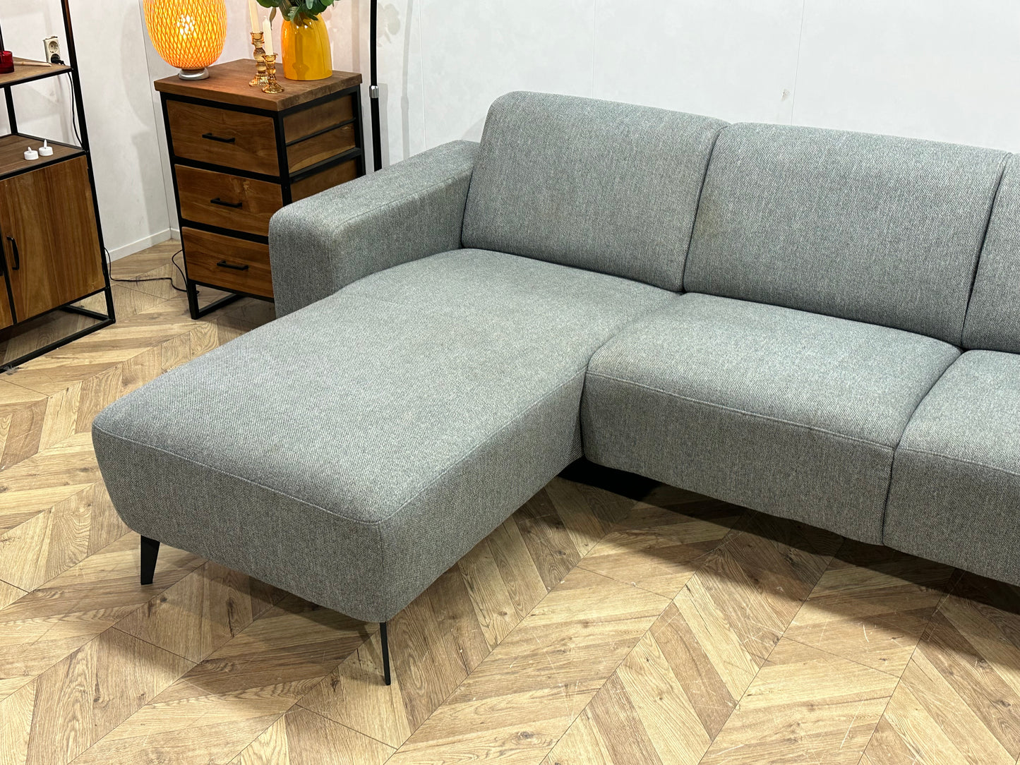 Licht Grijze U Bank ~ Vaste Kussens