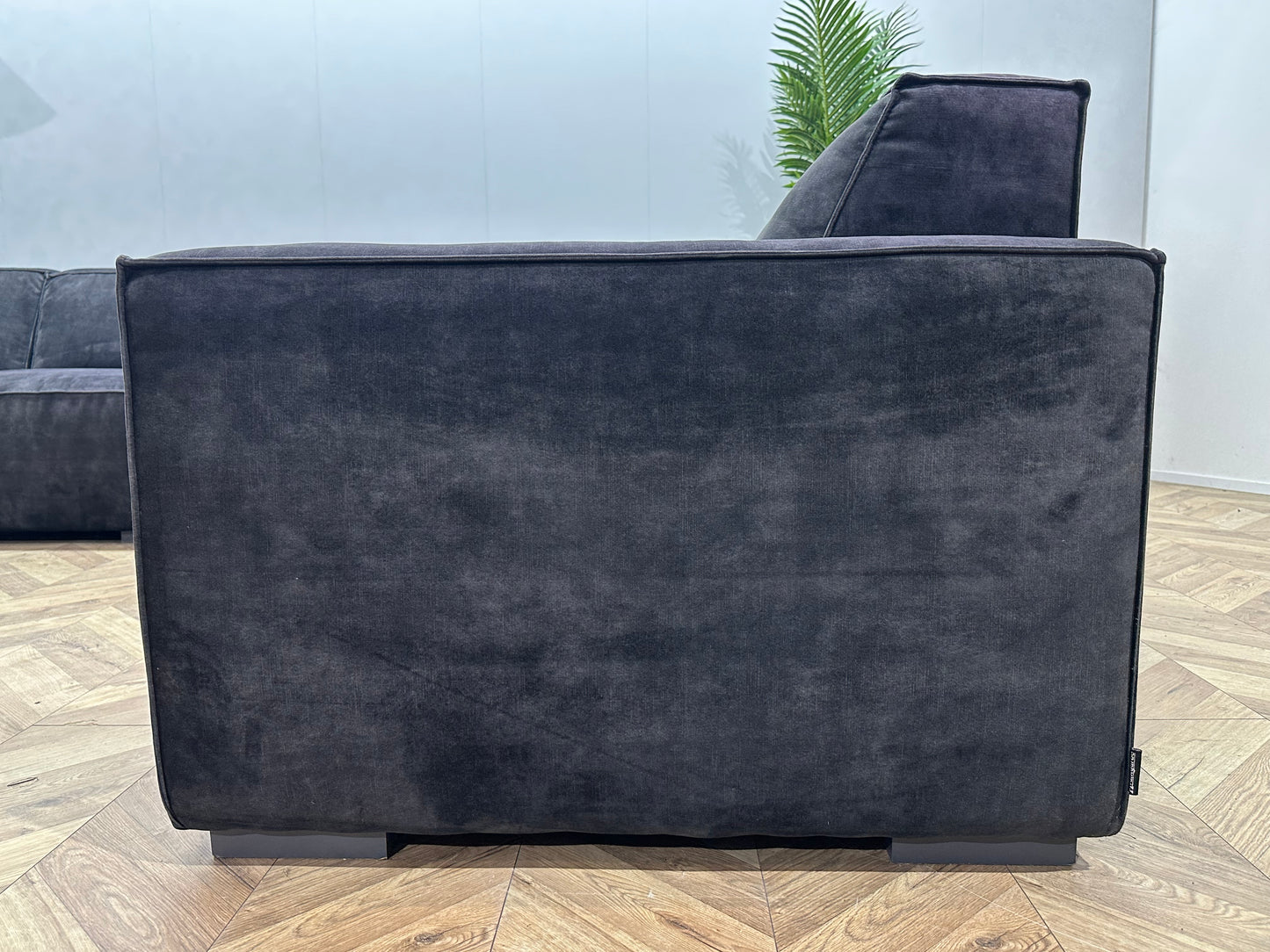 AvantGarde Antraciet Velvet U Bank ~ Vaste Kussens