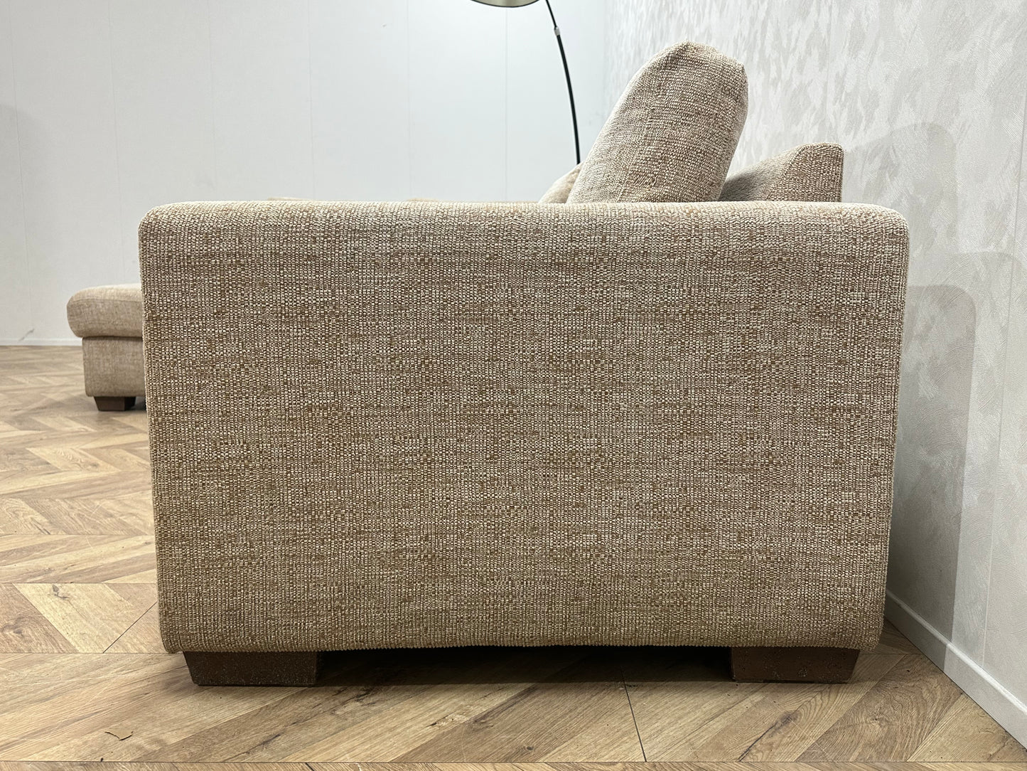 Licht Beige Hoekbank ~ Losse Kussens Met Afneembare Hoezen