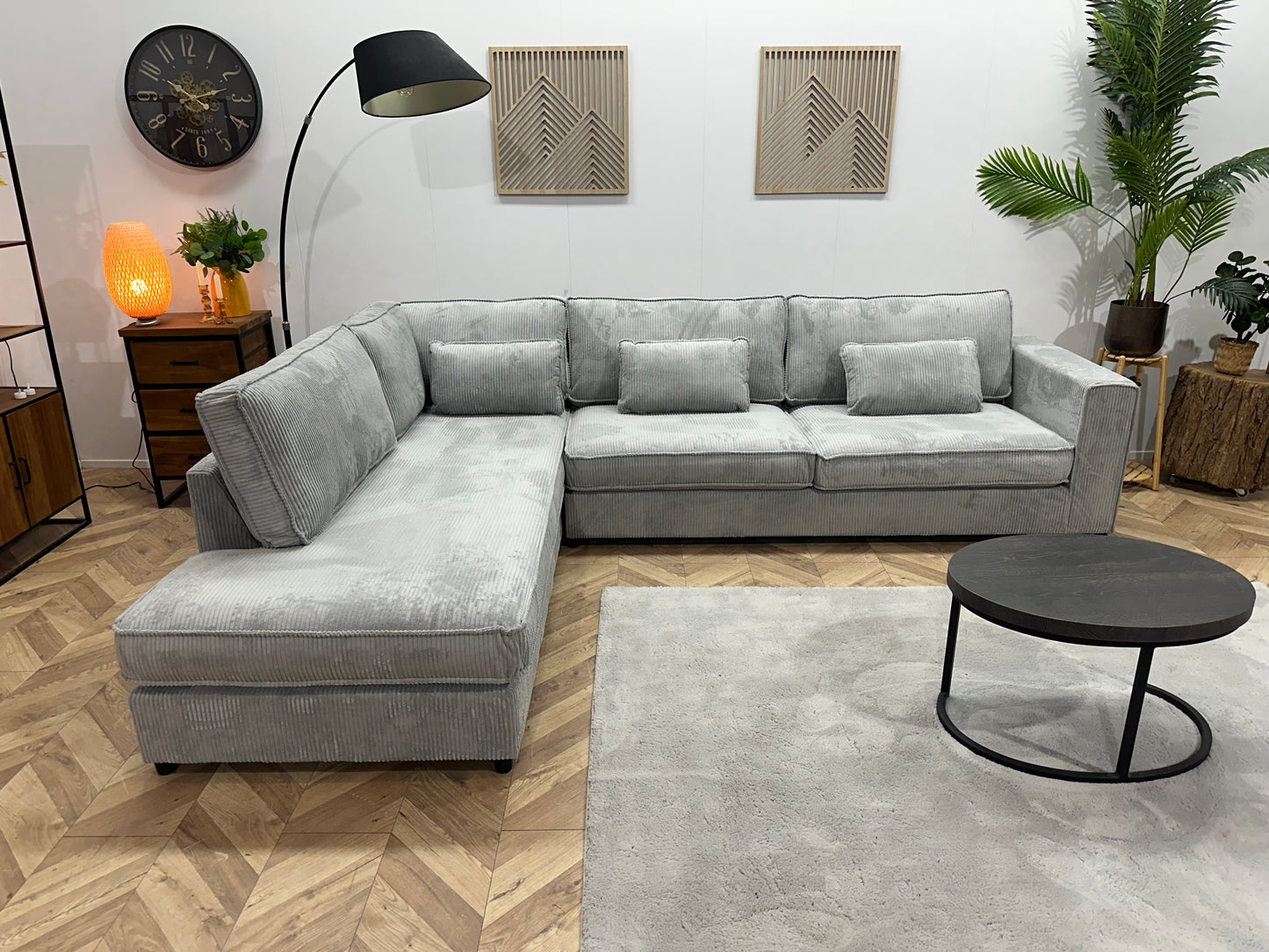 Hoekbank Amsterdam Ribstof