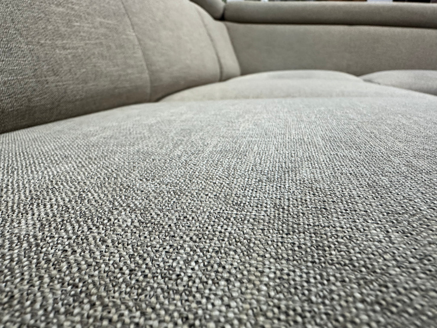 Beige Hoekbank ~ Verstelbare Hoofdsteunen